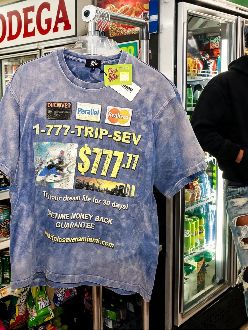 Seven7 ‘Tripp7e 7evens7’ Promo Tee with Yellow Print